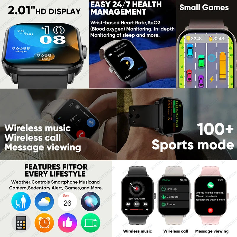 New Series 5 Watch5 Men Smart Watch Blood Pressure Blood Oxygen Heart Rate AI Voice Bluetooth Call Women SmartWatch For Xiaomi
