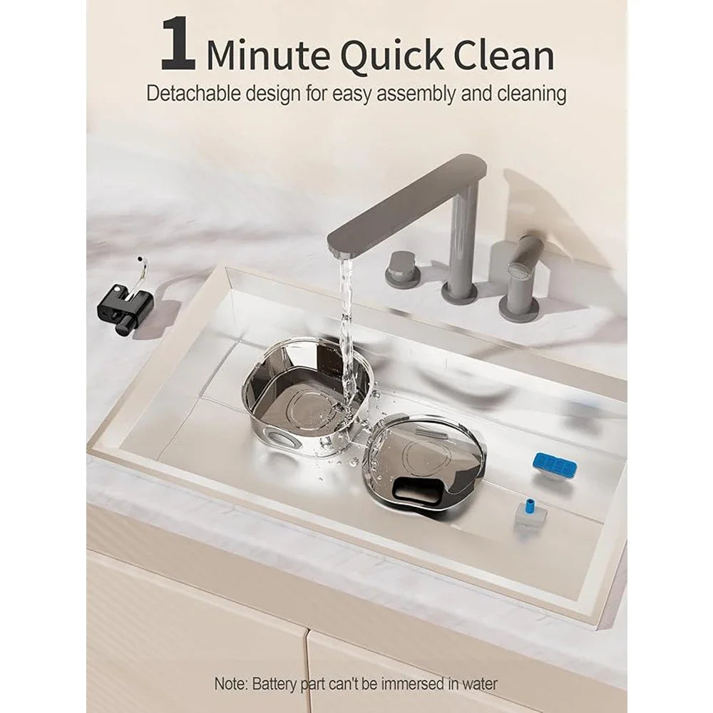 3.2L Stainless Steel Pet Water Feeder With 4000mAh Battery Wireless Auto Cat Fountain faucet Smart Dog Water Dispenser Cat Bowl