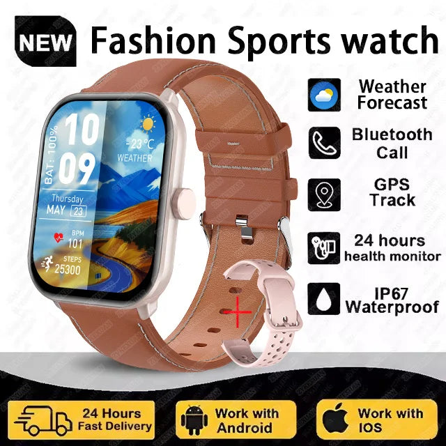 New Series 5 Watch5 Men Smart Watch Blood Pressure Blood Oxygen Heart Rate AI Voice Bluetooth Call Women SmartWatch For Xiaomi