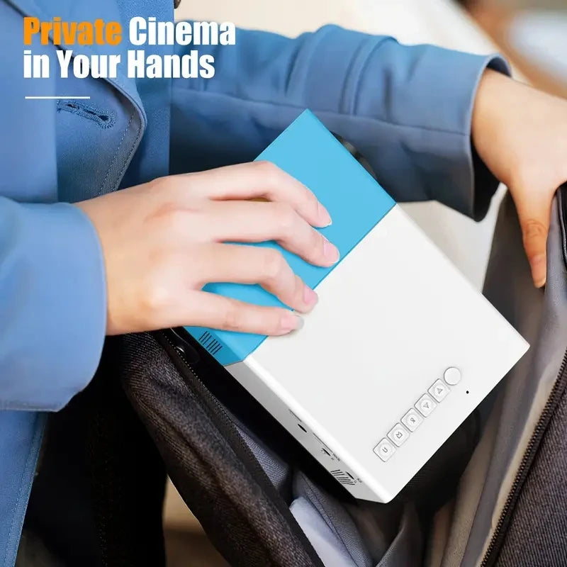 YG300 built-in speaker, supports high-definition 1080P, handheld mini entertainment portable home LED projector